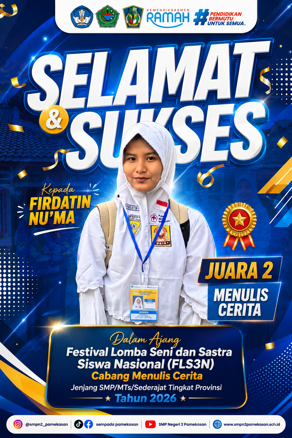 Juara 2 Menulis Cerita