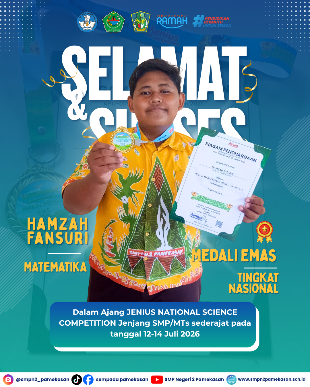 JENIUS NATIONAL SCIENCE COMPETITION